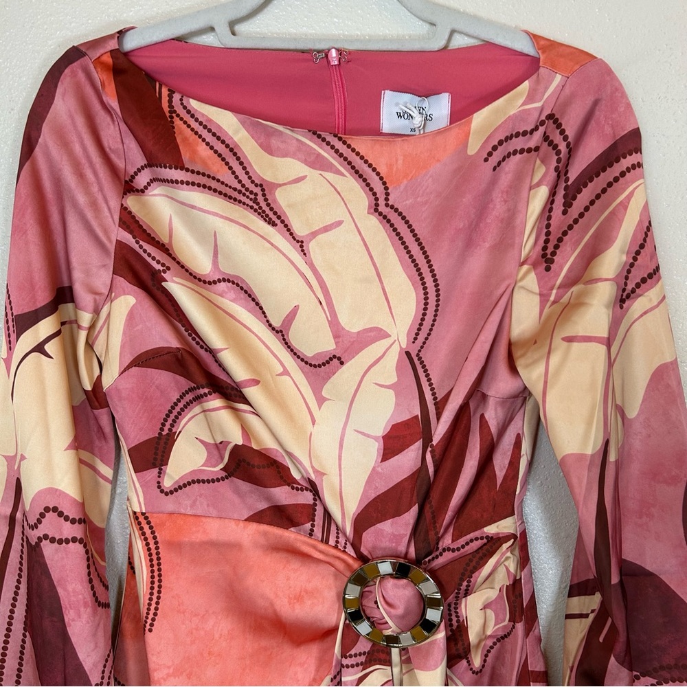 Seven Wonders Kaeli Mini Dress NWT XS Resort Wear Vacation Beach Pink Berry - Picture 5 of 14